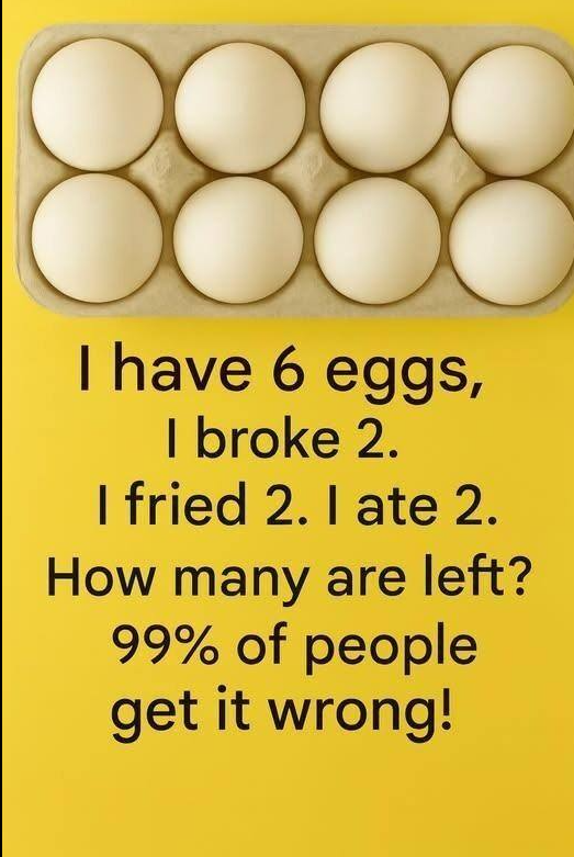 Zagadka z 6 jajkami – odpowiedź ujawniona