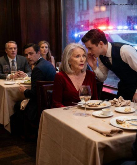 Jadłem kolację w ekskluzywnej restauracji z córką i jej mężem. Po ich wyjściu kelner pochylił się i szepnął coś, co sprawiło, że zamarłem na krześle.