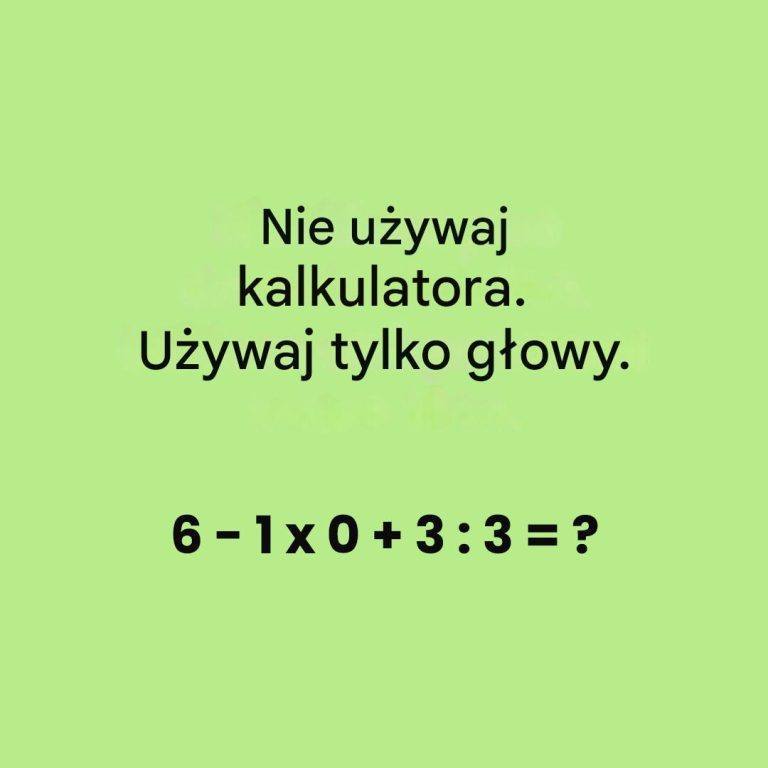 Rozwiąż tę łamigłówkę matematyczną dla szkoły średniej w mniej niż 10 sekund