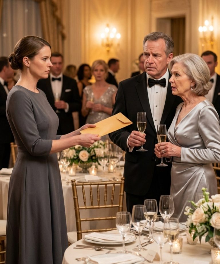 W wieku 30 lat wciąż nie miałam dostępu do własnej wypłaty. Przez dekadę odgrywałam posłuszną córkę, żywiąc się makaronem instant, podczas gdy moja siostra jeździła sportowym samochodem finansowanym z „moich oszczędności”. Kiedy zażądałam karty kredytowej, matka mnie uderzyła. „Wszystko, co zarabiasz, należy do tej rodziny”. Milczałam. Na ślubie siostry wręczyłam im grubą kopertę i powiedziałam cicho: „Możesz wyjść na zewnątrz. Policja już jest”.