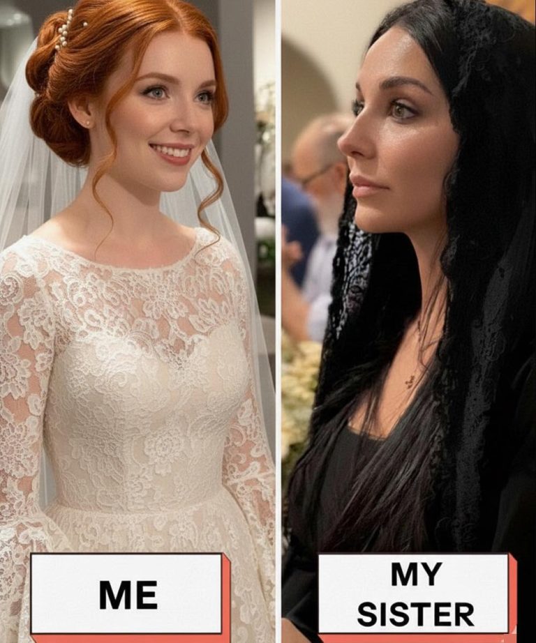 Moja siostra założyła żałobną suknię na mój ślub – więc dałem jej lekcję, której nigdy nie zapomni