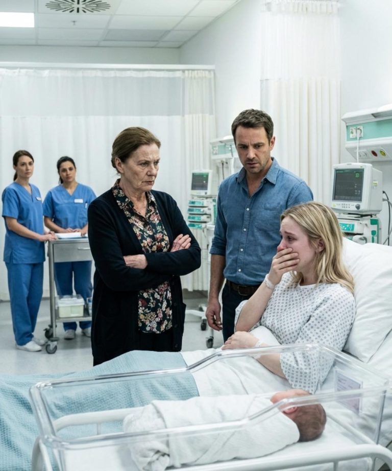 Przerywając ciszę, moja teściowa powiedziała cicho, ale ostro: „To dziecko nie może być naszą krwią”. Wszyscy stanęli w miejscu.