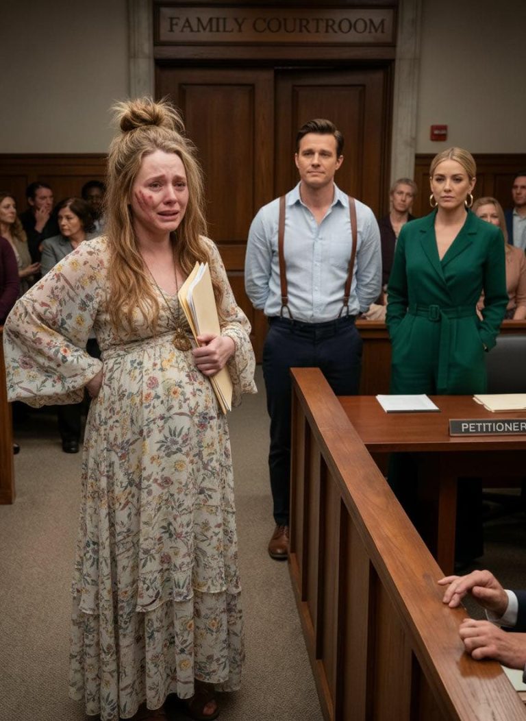 W ósmym miesiącu ciąży weszłam do sądu, spodziewając się jedynie bolesnego rozwodu. Zamiast tego mój mąż, prezes firmy, i jego kochanka otwarcie mnie wyśmiewali i atakowali – aż sędzia spojrzał mi w oczy. Jego głos drżał, gdy nakazał zamknięcie sali rozpraw i wszystko…