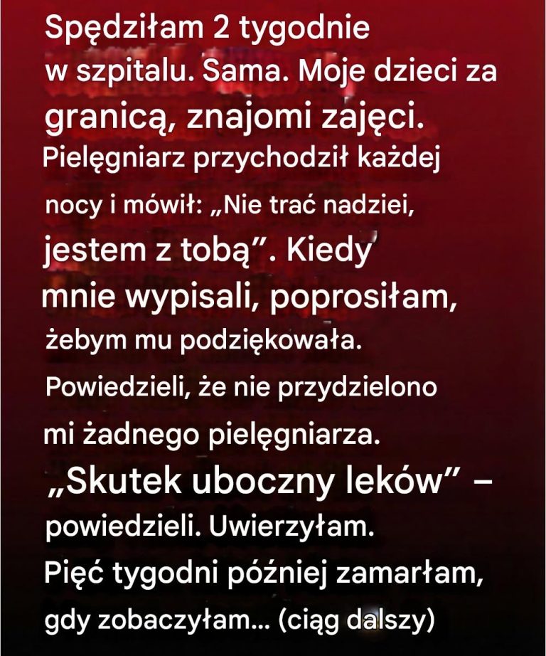 Spokojny pobyt w szpitalu, który rozbudził nieoczekiwaną nadzieję