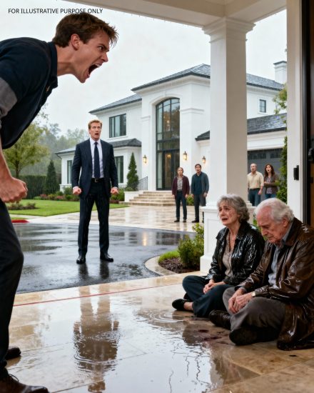 Syn milionera wraca do domu, który zbudował dla swoich rodziców — tylko po to, by odkryć, że jego brat zmusił ich do wyjścia na deszcz, a gdy jego ojciec szepnął „Nie mieliśmy wyboru”, to, co wydarzyło się później, pozostawiło wszystkich bez słowa…