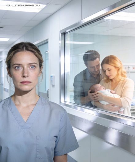 Mój mąż delikatnie pocałował mnie w czoło i powiedział: „Francja. Tylko krótka podróż służbowa”. Kilka godzin później, gdy wychodziłam z sali operacyjnej, mój świat zamarł. Stał tam – tuląc noworodka, jego głos był niski i czuły, gdy szeptał do kobiety obok.