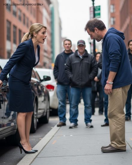 „Nie dotykaj mojego samochodu” – krzyczała do bezdomnego – aż bransoletka na jego nadgarstku, ta sama, którą jej syn zrobił dla swojego ojca, zniszczyła wszystko, w co wierzyła w kwestii swojego życia