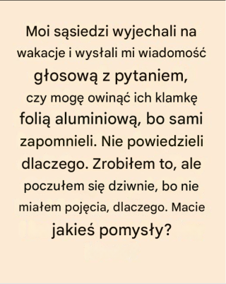 Dlaczego warto owijać klamkę folią aluminiową