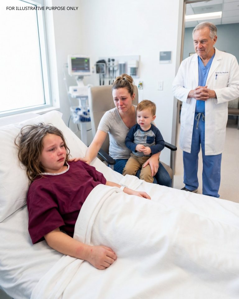 „To był tylko wypad na kemping” – powiedział mój mąż, ale lekarz obejrzał siniaki mojej córki i szepnął: „Zadzwoń pod 911. Już teraz”. Rano policja odkryła sekret, który planował od lat.