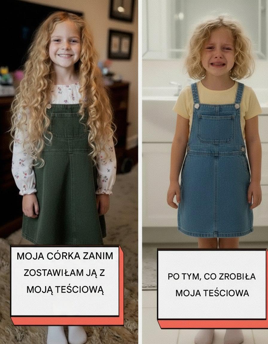Moja teściowa obcięła długie włosy mojej córki, gdy byłam w pracy, bo były „zbyt rozczochrane” – nie skonfrontowałam jej z tym, ale następnego dnia obudziła się i zobaczyła scenę, której nigdy nie zapomni