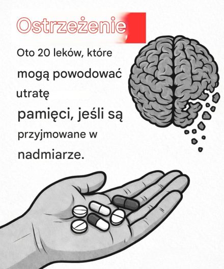 20 potencjalnie niebezpiecznych leków, które mogą powodować utratę pamięci