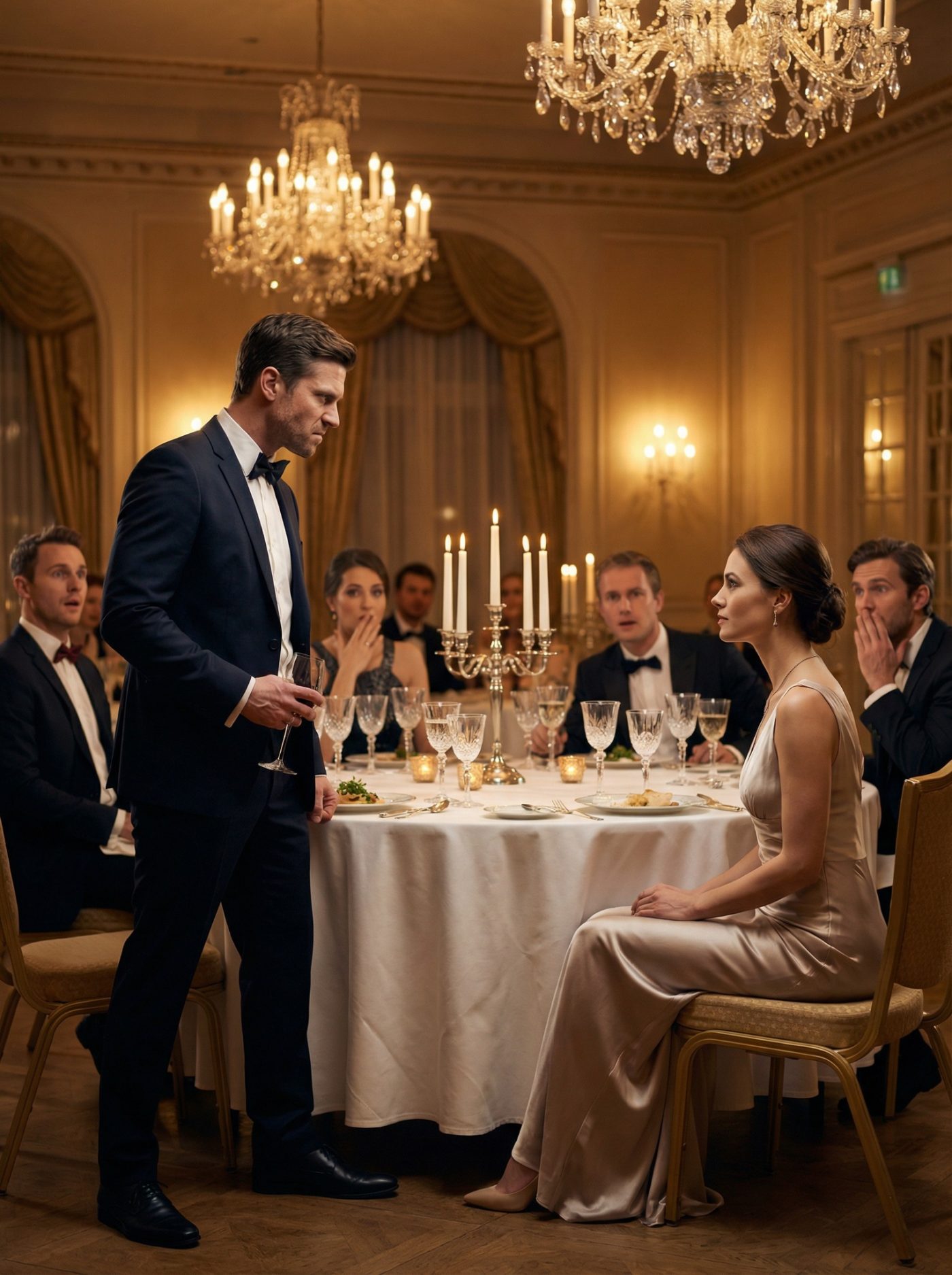 Kiedy odmówiłam zapłaty w tej luksusowej restauracji, spojrzał na mnie jak na obcego, a jego matka uśmiechnęła się z zadowoleniem. Nagle chlusnął na mnie drinkiem i powiedział: „Zapłać albo to się skończy”. Cisza przecięła mnie głęboko, czułam palący ból w piersi. Powoli otarłam się, spojrzałam mu w oczy i odpowiedziałam: „Dobrze”. Bo to, co zrobiłam potem, odebrało im mowę i pozbawiło ich możliwości wyjścia.