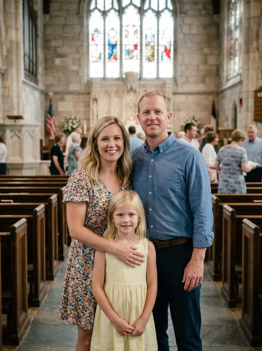 Mój mąż nagle zmusił naszą rodzinę do chodzenia do kościoła w każdą niedzielę… Potem przez tydzień chodziłam za nim — i to, co usłyszałam w ogrodzie, zakończyło nasze małżeństwo.