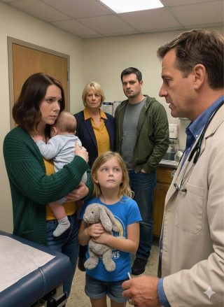 Gorączka mojego dziecka sięgnęła 104 stopni i wszyscy mówili, że przesadzam — aż do momentu, gdy mój 7-latek spojrzał na lekarza i szepnął: „Babcia wylała różowe lekarstwo do zlewu”, a cały pokój ucichł