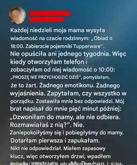 Prosty tekst, który ujawnił ukryte prawdy rodzinne