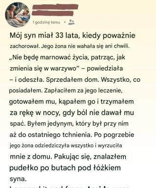 Odeszła, gdy mój syn umierał — sekret, który zostawił, zmienił wszystko