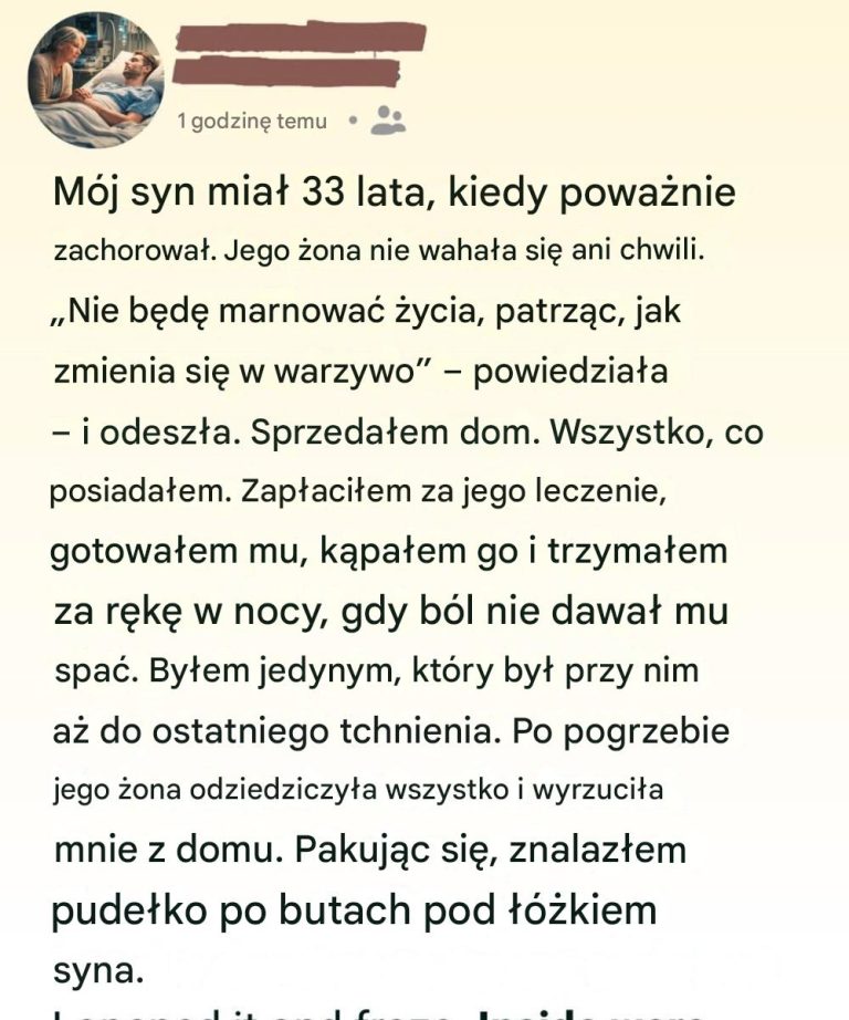 Odeszła, gdy mój syn umierał — sekret, który zostawił, zmienił wszystko