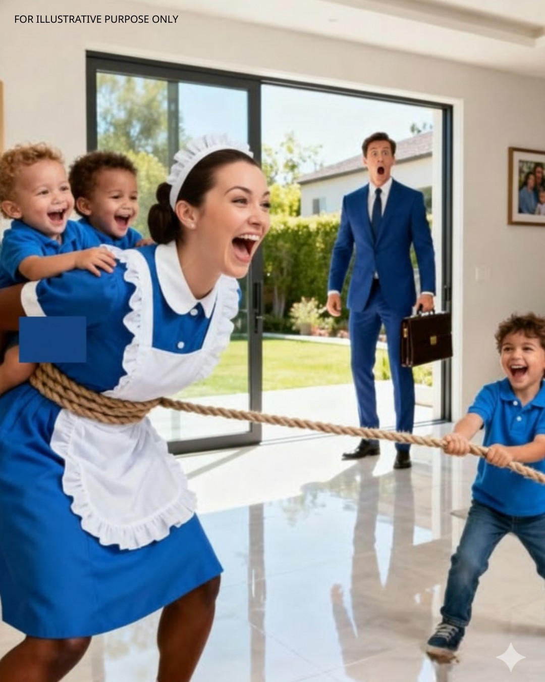 Wypalony miliarder wrócił do domu wcześniej, niż oczekiwano, pewien, że wejdzie w tę samą ciężką ciszę — ale gdy usłyszał śmiech swoich trojaczków i pobiegł w stronę werandy, widok, który na niego czekał, wprawił go w takie zdumienie, że zatrzymał się w miejscu, zanim wyszeptał: „Co zrobiłeś moim chłopcom?”