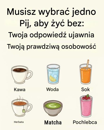 Musisz wybrać jeden napój, bez którego możesz żyć: Twoja odpowiedź ujawni Twoją prawdziwą osobowość