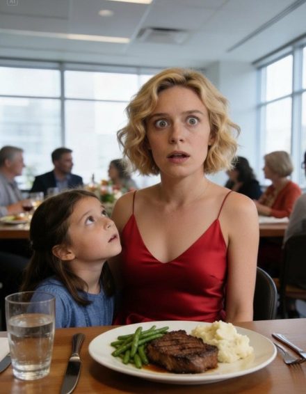 Podczas kolacji w jadalni moich rodziców, mój ośmioletni syn nagle sięgnął po mój stek i zamienił go ze stekem mojej siostry.