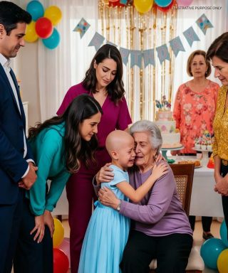 Na spotkaniu rodzinnym byłam oszołomiona, widząc, że moja wnuczka ma całkowicie ogoloną głowę. Synowa zignorowała to, śmiejąc się, że to „tylko dla zabawy”. Nie mogłam się z tym pogodzić i zabrałam wnuczkę do domu. Syn później oskarżył mnie o przesadę, ale następnego ranka jego głos się zmienił – błagał: „Proszę… niech moja żona wyjaśni”.