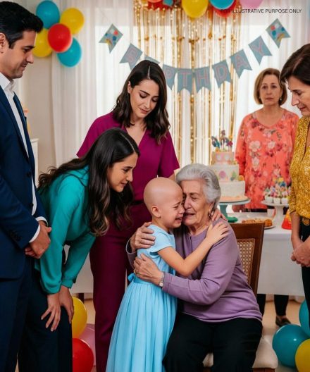 Na spotkaniu rodzinnym byłam oszołomiona, widząc, że moja wnuczka ma całkowicie ogoloną głowę. Synowa zignorowała to, śmiejąc się, że to „tylko dla zabawy”. Nie mogłam się z tym pogodzić i zabrałam wnuczkę do domu. Syn później oskarżył mnie o przesadę, ale następnego ranka jego głos się zmienił – błagał: „Proszę… niech moja żona wyjaśni”.