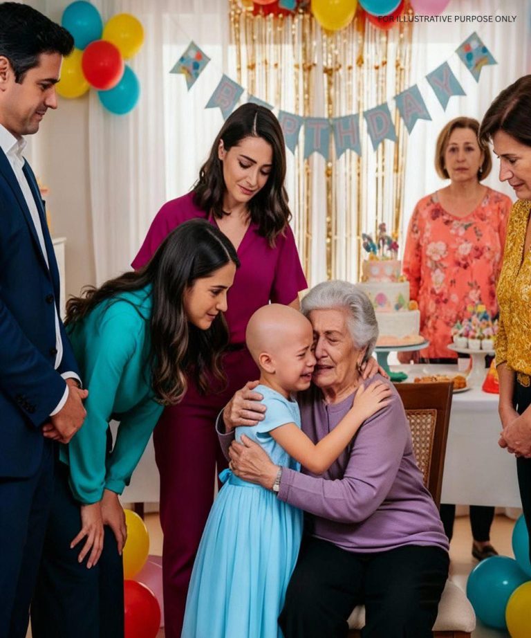 Na spotkaniu rodzinnym byłam oszołomiona, widząc, że moja wnuczka ma całkowicie ogoloną głowę. Synowa zignorowała to, śmiejąc się, że to „tylko dla zabawy”. Nie mogłam się z tym pogodzić i zabrałam wnuczkę do domu. Syn później oskarżył mnie o przesadę, ale następnego ranka jego głos się zmienił – błagał: „Proszę… niech moja żona wyjaśni”.