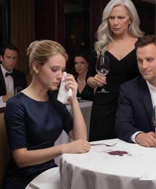 Już na pierwszym spotkaniu z rodziną mojego narzeczonego, jego matka nagle rzuciła mi w twarz kieliszkiem wina i zadrwiła ze mnie, szydząc: „Tylko sprzątam biednych. Jeśli chcesz poślubić mojego syna, daj mi 100 000 dolarów natychmiast”. Kiedy zwróciłam się do niego po wsparcie, zobaczyłam, że uśmiecha się szeroko.