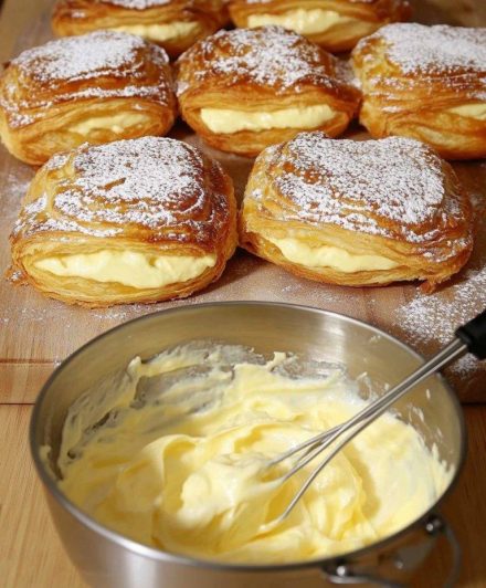 ⚠️USUWAMY NIEAKTYWNYCH CZŁONKÓW GRUPY, POWIEDZ COŚ, ABY ZOSTAĆ AKTYWNYM⚠️TYLKO WYKSZTAŁCENI CZŁONKOWIE DZIĘKUJEMY ZA PRZEPIS Francuska rozkosz na talerzu: chrupiące ciasto z delikatnym waniliowym wnętrzem