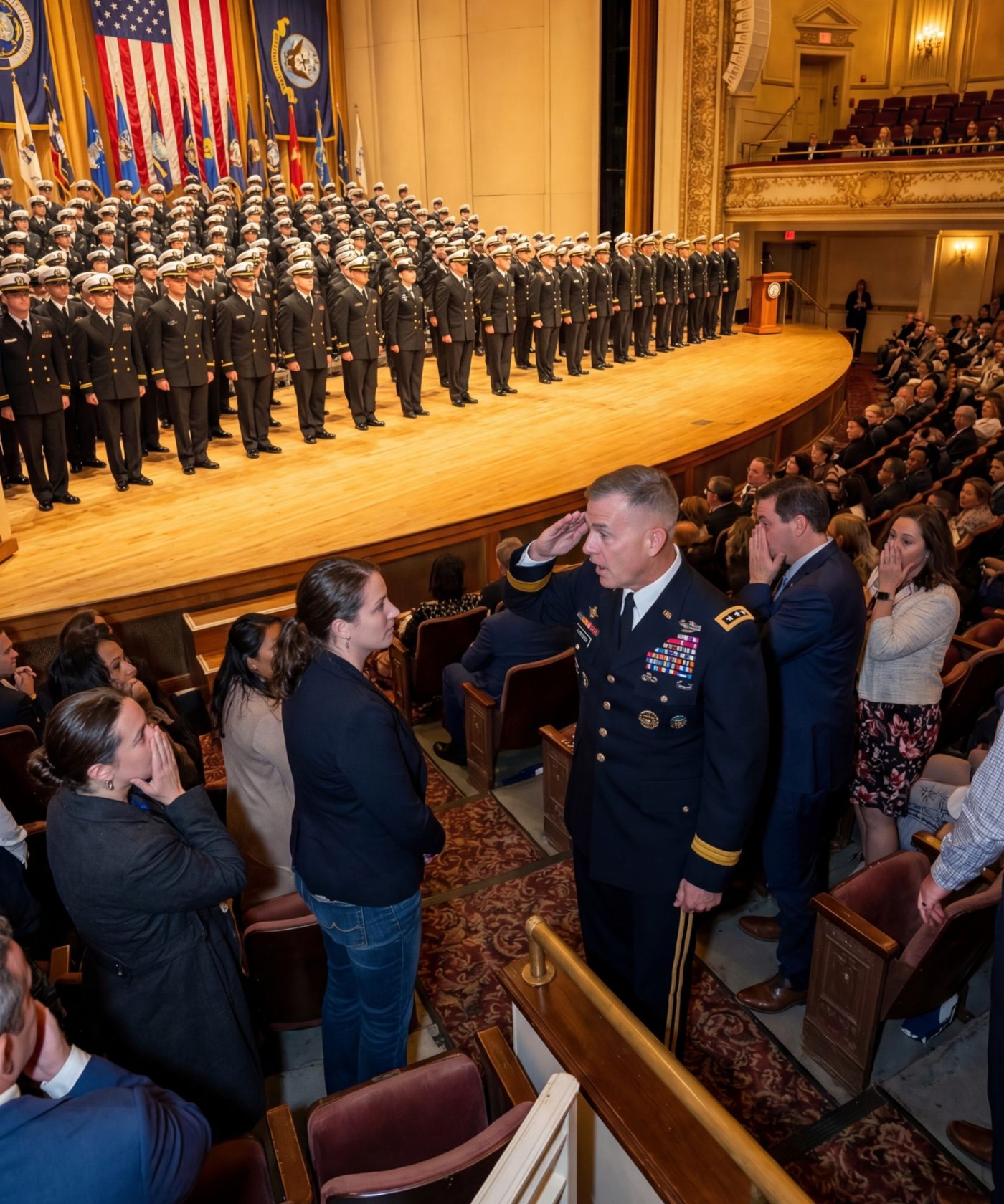 Moja rodzina myślała, że ​​po cichu opuściłem Marynarkę Wojenną, więc nie odezwałem się ani słowem podczas uroczystości wręczenia dyplomów SEAL mojemu bratu — aż do momentu, gdy jakiś generał nagle zesztywniał, zasalutował i powiedział: „Pułkowniku… jest pan tutaj?”